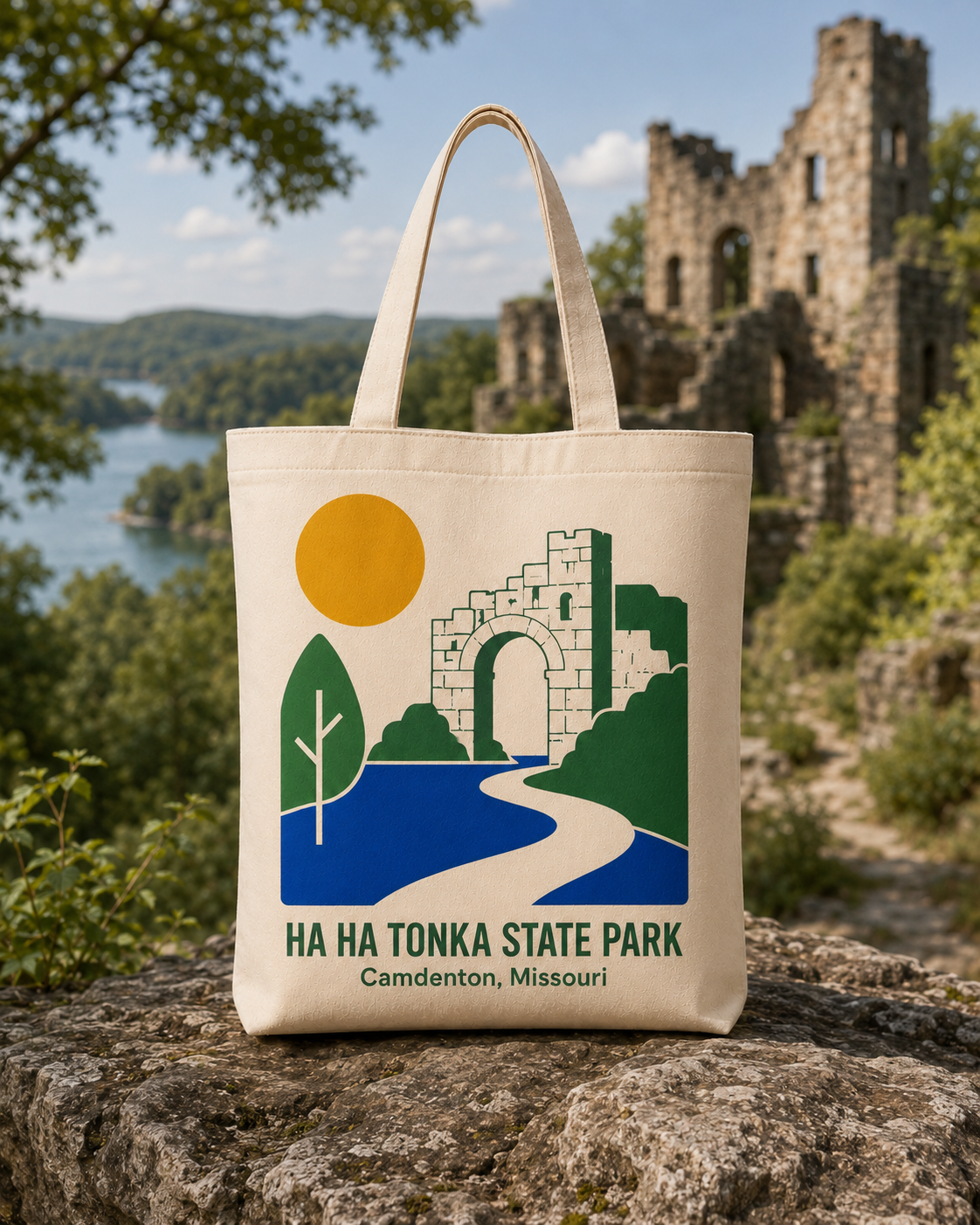 Ha Ha Tonka State Park canvas tote bag