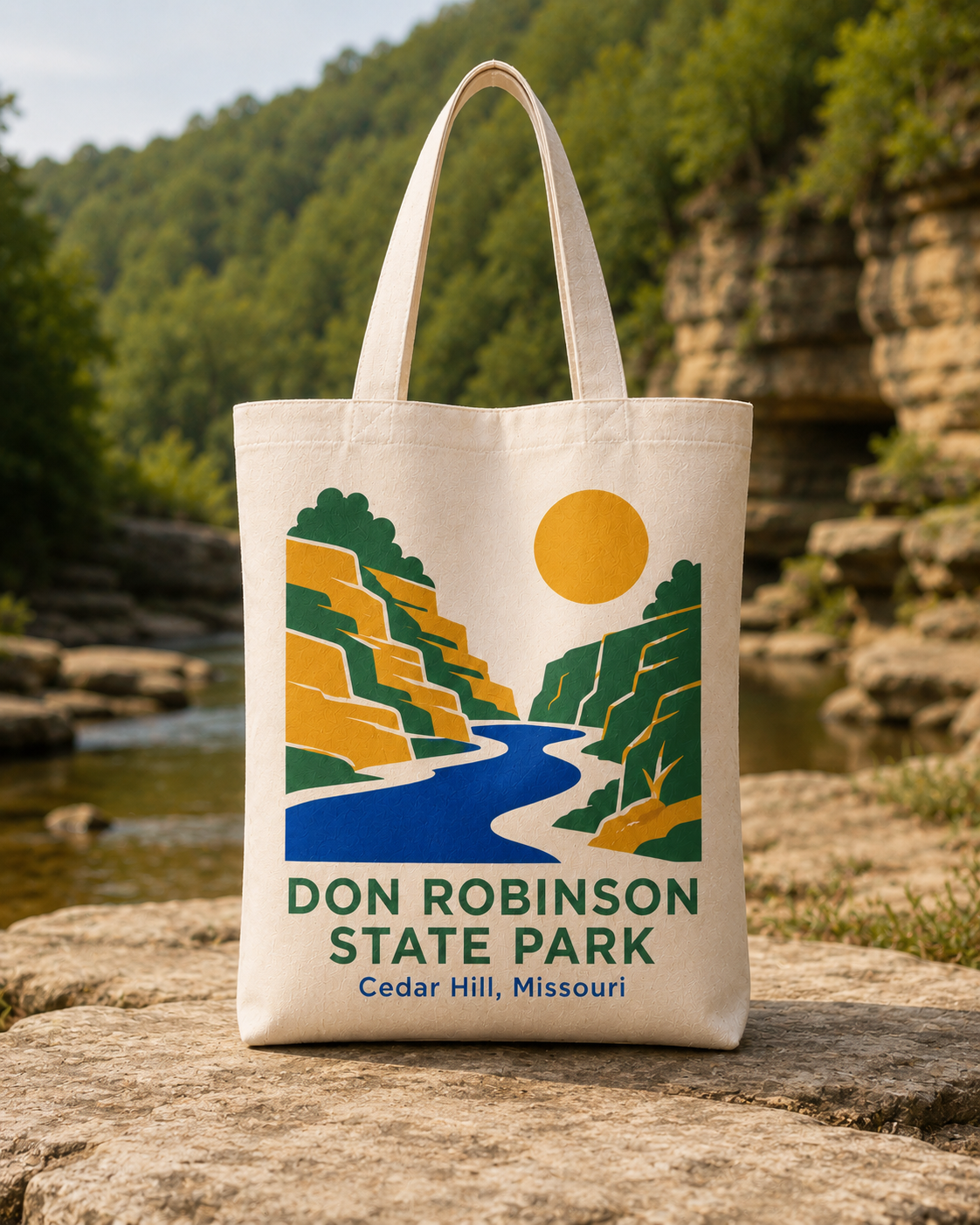 Don Robinson State Park Canvas Tote Bag