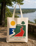 Trail of Tears State Park natural background canvas tote bag
