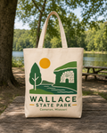 Wallace State Park natural background canvas tote bag