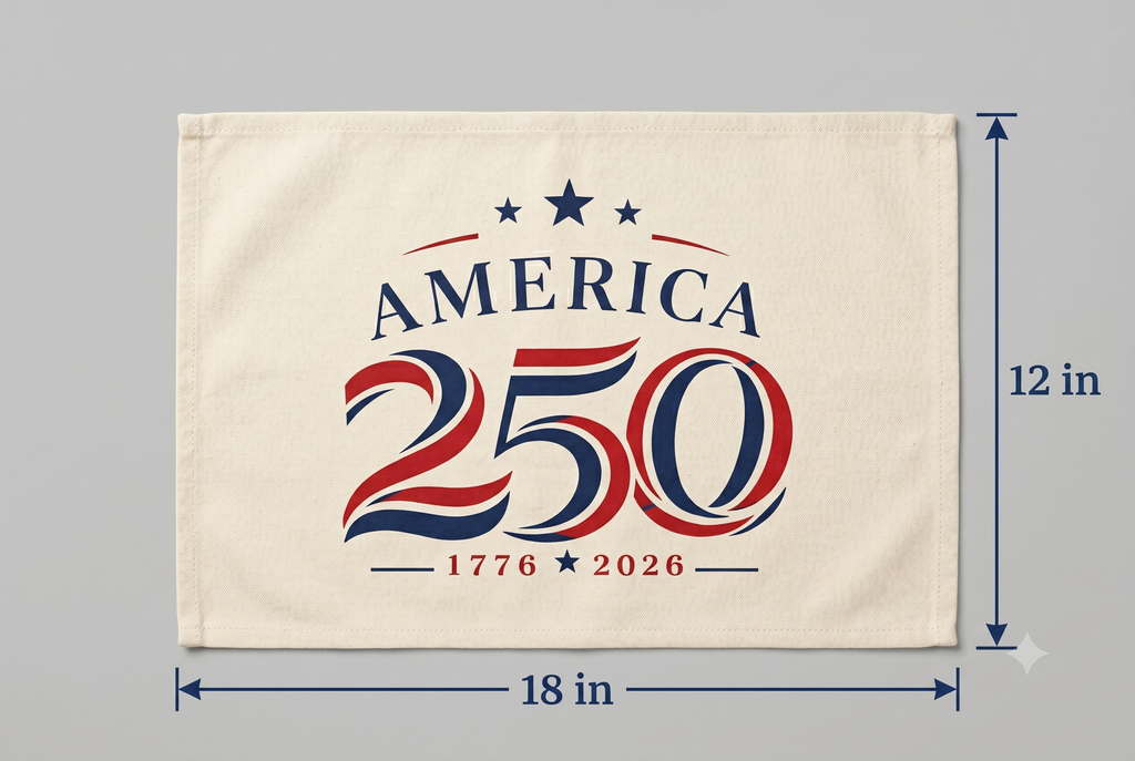 America 250th Anniversary Canvas Placemat Set (6-Pack