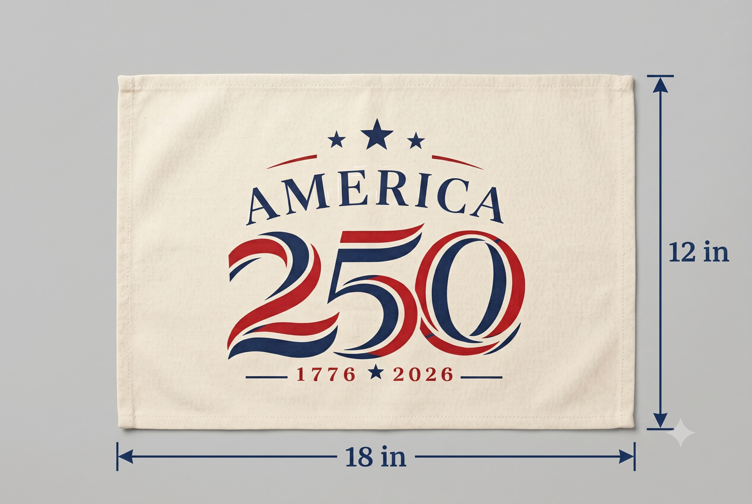 America 250th Anniversary Canvas Placemat Set (6-Pack
