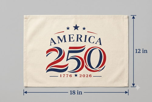 America 250 Heavy 10-Ounce Natural Cotton Canvas Tote Bag