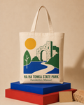 Ha Ha Tonka State Park canvas tote bag mockup