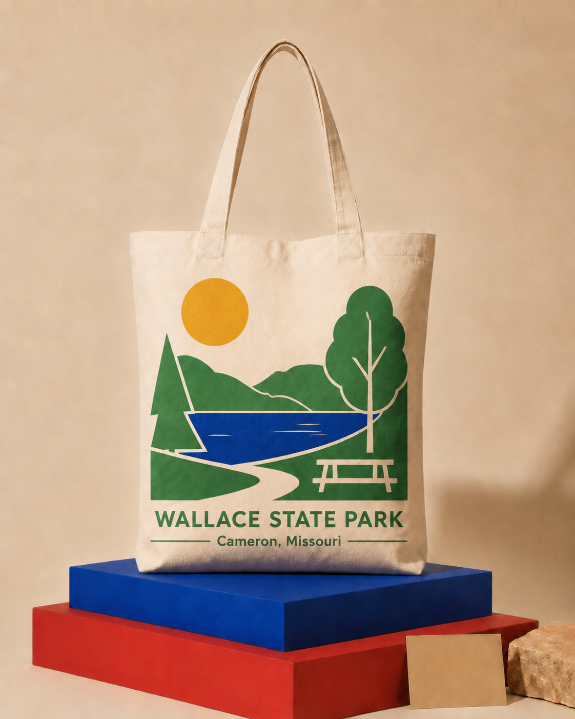 Hawn State Park canvas tote bag mockup