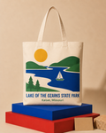 Lake of the Ozarks State Park canvas tote bag mockup
