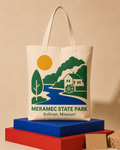 Meramec State Park canvas tote bag mockup