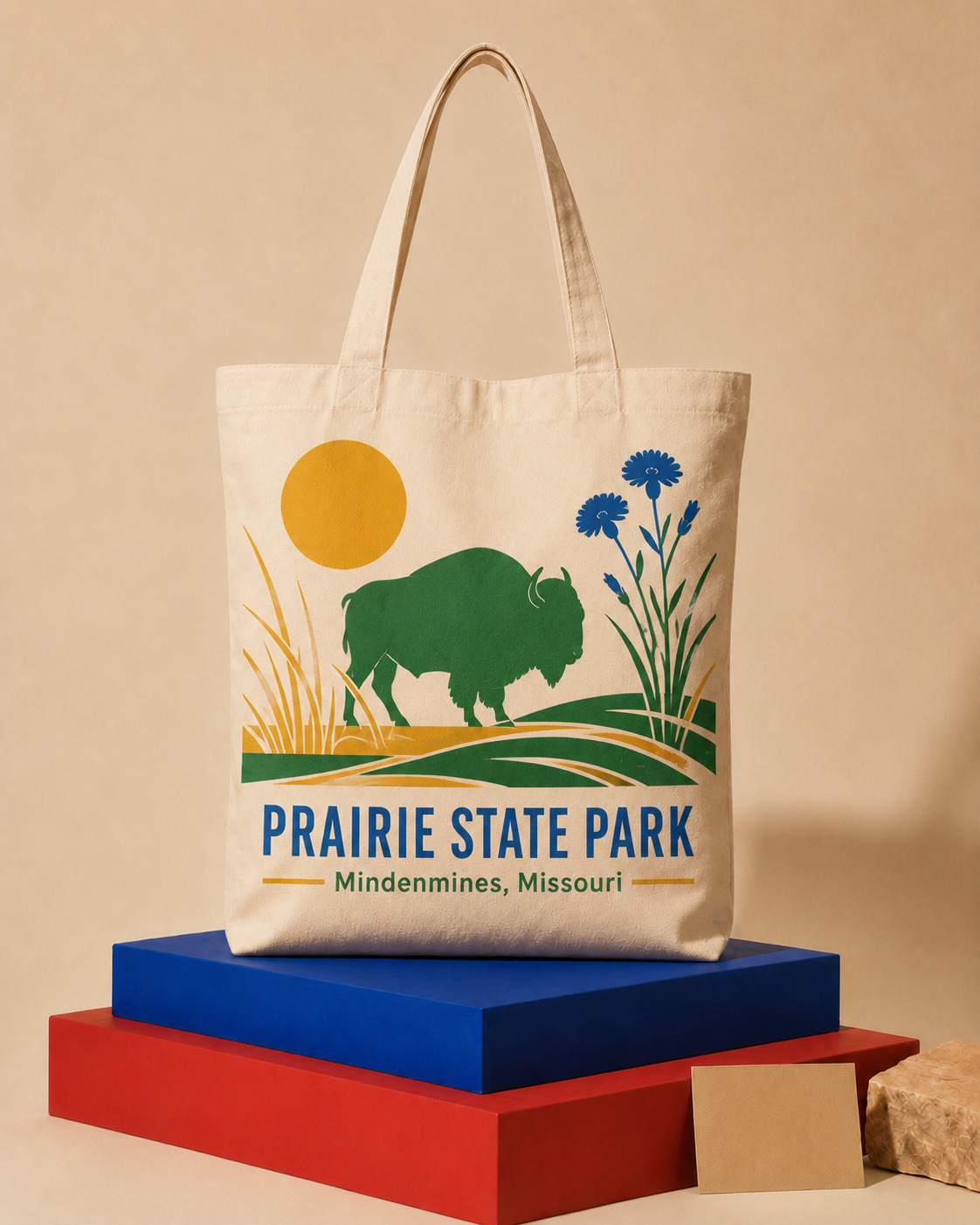 Prairie State Park canvas tote bag mockup