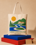 Sam A. Baker State Park canvas tote bag mockup
