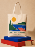 Table Rock State Park canvas tote bag mockup