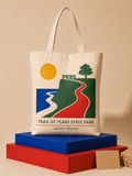 Trail State Park canvas tote bag mockup