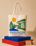 Washington Park canvas tote bag mockup